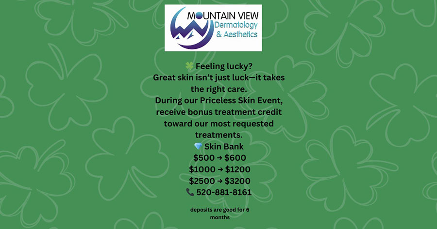 Skin Bank special at Mountain View Dermatology and Aesthetics